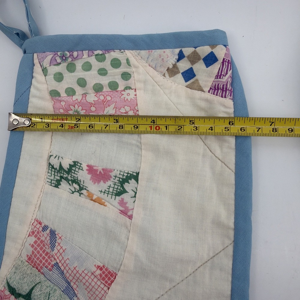 3 Handmade Christmas stocking Quilted Patchwork 13" Country Rustic Cottage Core - Picture 10 of 11